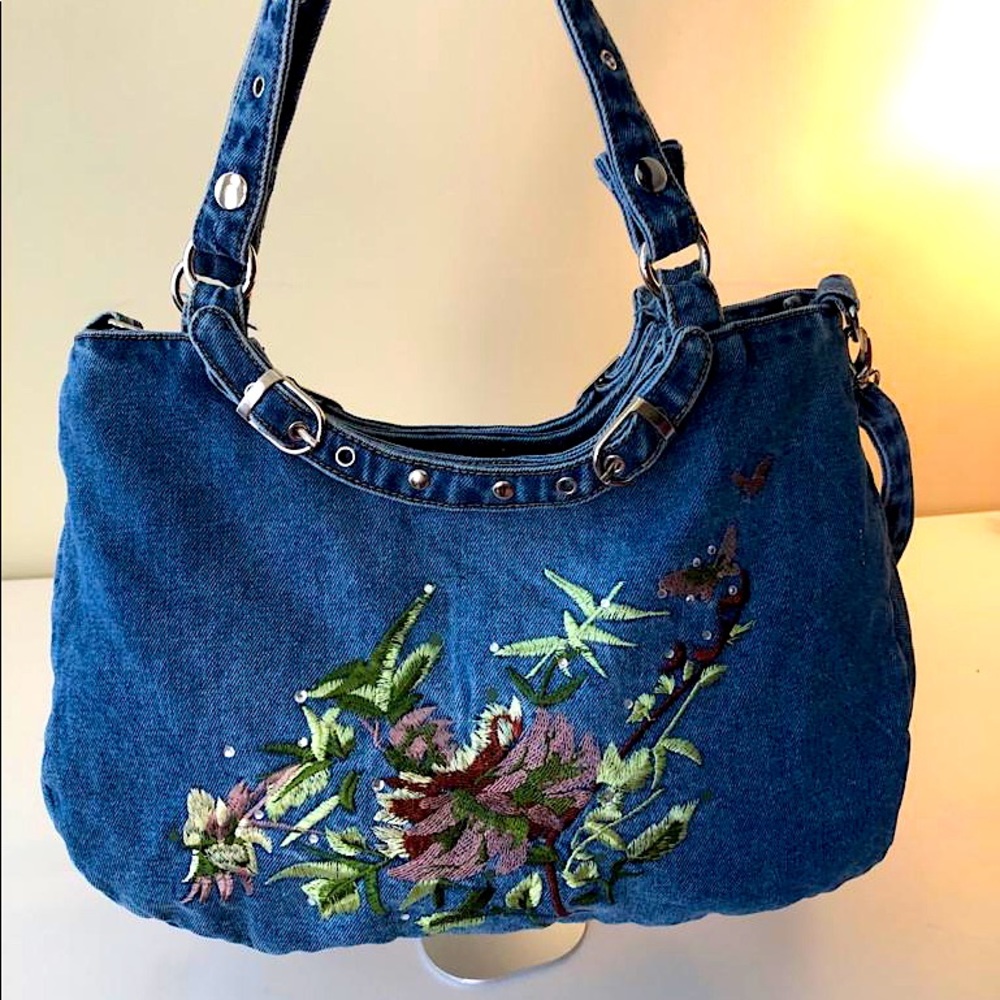 Embroidery Denim Bag